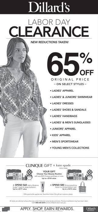 dillard's labor day clearance